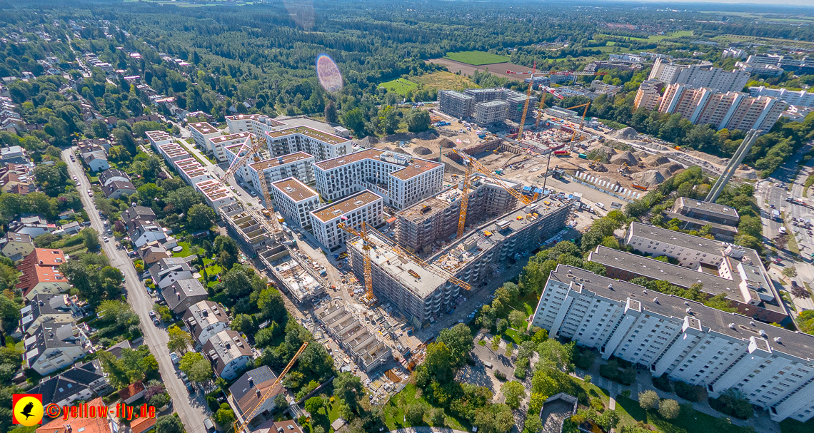 02.09.2023 - eine neue Baugrube auf dem Alexisquartier in Neuperlach